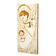 Small painting Guardian Angel rectangular shaped 5x10cm s1