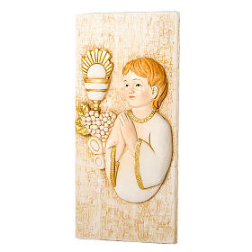 Small painting Boy First Communion 7x15cm