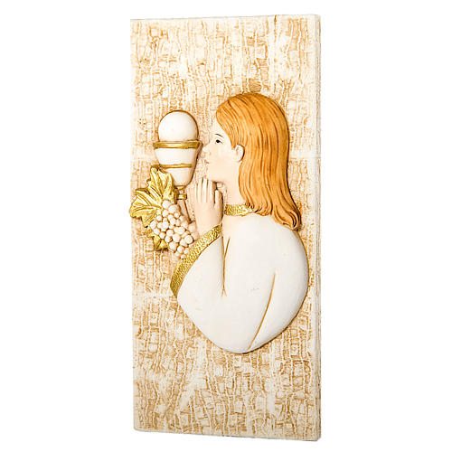 Small painting Girl First Communion 7x15cm 1