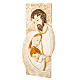 Small painting Holy Family rectangular shape 9x19cm s1