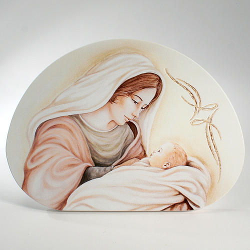 Lembrancinha nascimento quadro semioval maternidade 10,5x15 cm 1