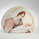 Lembrancinha nascimento quadro semioval maternidade 10,5x15 cm s1