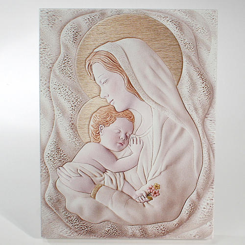 Bas-relief rectangulaire Maternité 10,5x15 cm 1