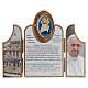 STOCK tryptych with image of the Jubilee of Mercy in olive wood s1
