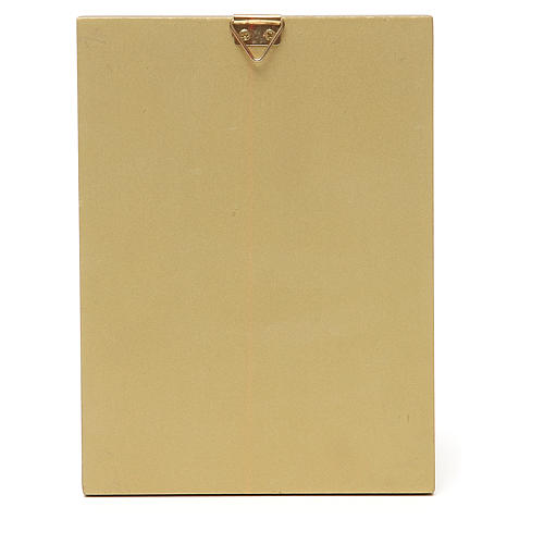 STOCK Quadretto Madonna Tenerezza bordo oro 14x11 cm 2