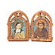 STOCK Diptych St. Clare & St. Francis of Assisi 5,5x8cm s1