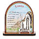 STOCK Small painting Lourdes Apparition arch 7cm ITALIAN s1