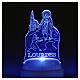 Lampe aus Plexiglas Unsere Liebe Frau von Lourdes mit bunten Lichtern s3