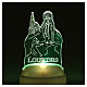 STOCK Bloque plexiglás imagen Aparición Lourdes con luz s4