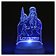 STOCK Cadre plexiglass image Apparition Lourdes avec lumière s3