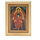 Tafel aus Holz mit Motiv Jesus Christus und goldenem Rahmen, 17x14 cm s1