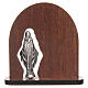 Bild der Madonna Miracolosa mit gewölbtem Holzrahmen, 7 cm s2