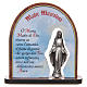 STOCK Our Lady of Miracles wooden arched painting 7 cm s1