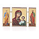 Triptychon aus Holz Gottesmutter von Kasan russisch, 9,5x5,5 cm s1