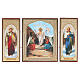 Triptychon aus Holz russisch Auferstehung Jesu Christi, 21x12 cm s4