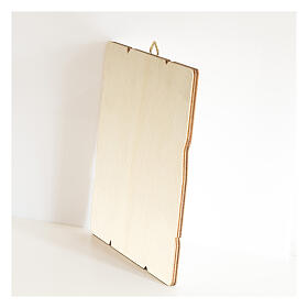 Quadro em madeira moldada Cristo Misericordioso s3