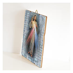 Jesus the Compassionate painting in moulded wood