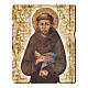 Saint Francis of Assisi painting in moulded wood s1