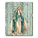 Our Lady of Miracles painting in moulded wood with hook on the back s1