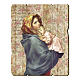 Our Lady with Baby Jesus of Ferruzzi painting in moulded wood with hook on the back s1
