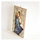 Our Lady with Baby Jesus of Ferruzzi painting in moulded wood with hook on the back s2