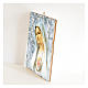 Our Lady of Fatima painting in moulded wood with hook on the back s2