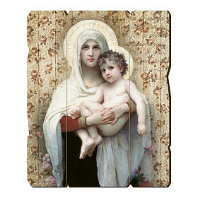 Triptyque Retable D'Issenheim Imprimé Sur Bois - Reproduction Art Religieux, 21x30 Cm, Avec Base