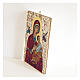Cuadro madera perfilada gancho parte posterior Virgen del Perpetuo Socorro s2