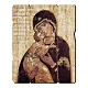 Bild aus Holz retro Ikone der Gottesmutter von Wladimir s1