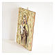 Our Lady of Mount Carmel painting in moulded wood with hook on the back s2