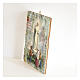 Our Lady of Fatima painting in moulded wood with hook on the back s2
