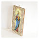 Mary Help of Christians painting in moulded wood with hook on the back s2