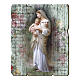 Our Lady of Divine innocence painting in moulded wood with hook on the back s1