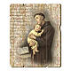 Bild aus Holz retro Antonius von Padua s1