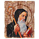 Saint Benedict painting in moulded wood with hook on the back s1