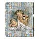 The Guardian Angel with lantern painting in moulded wood with hook on the back s1