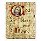 God Bless Our Home wooden moulded painting with hook on the back s1