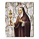 Bild aus Holz retro Klara von Assisi s1