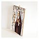 Bild aus Holz retro Klara von Assisi s2