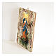 Quadro legno sagomato gancio retro Madonna dei Nodi s2