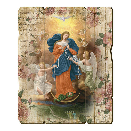 Mary Untire of Knots moulded painting with hook on the back 1