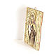 Our Lady of Mount Carmel painting in moulded wood with hook on the back 35x30 cm s2
