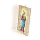 Mary Help of Christians painting in moulded wood with hook on the back 35x30 cm s2