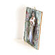 Our Lady of Divine Innocence painting in moulded wood with hook on the back 35x30 cm s2