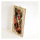 Cadre en bois profilé crochet arrière St Michel rouge 35x30 cm s2