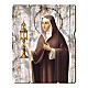 Bild aus Holz retro Klara von Assisi, 35x30 cm s1