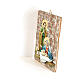 Cadre en bois profilé crochet arrière Nativité Ste Famille 25x20 cm s2