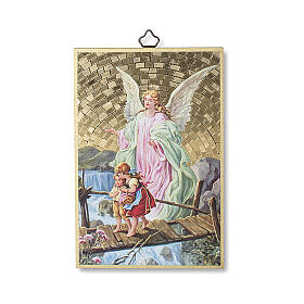 Impressão na madeira Anjo da guarda Santo Anjo ITA