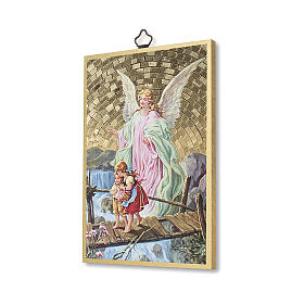 Impressão na madeira Anjo da guarda Santo Anjo ITA