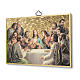 The Last Dinner woodcut with memory of the first communion diploma ITALIAN s2